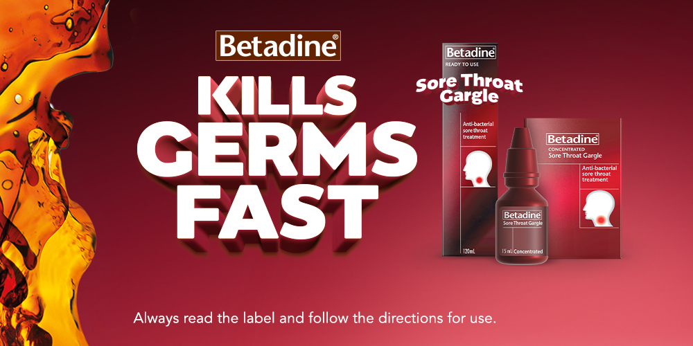 Betadine® Kills Germs Fast!