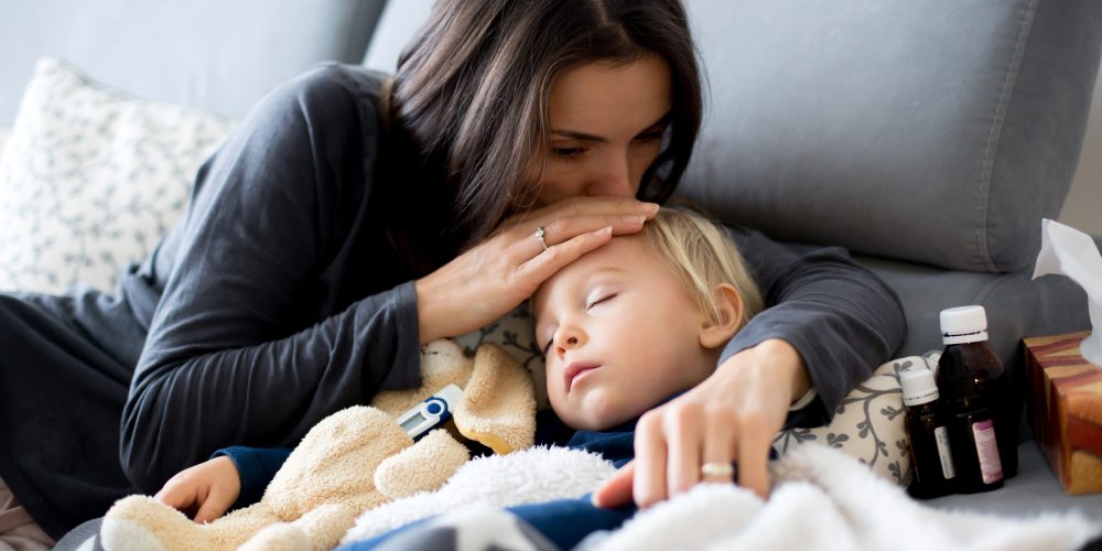 How can I tell whether my child has a cold or the flu?