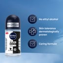 Nivea Men Anti-Perspirant Invisible Black & White Roll On 50ml thumbnail 3