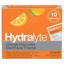 Hydralyte Electrolyte Powder Orange Flavoured 10 Sachets thumbnail 1