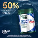 Nature's Own Odourless Fish Oil 1500mg - 200 capsules thumbnail 6