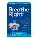 Breathe Right Nasal Strips Tan Large 30 pack thumbnail 1