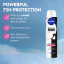 Nivea Deodorant Aerosol Invisible For Black & White Clear 250ml thumbnail 5
