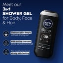Nivea Men Shower Gel Active Clean Charcoal 500ml thumbnail 5