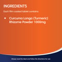 Bioglan Organic Turmeric High Strength 1000mg - 100 tablets thumbnail 6