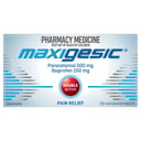 Maxigesic Paracetamol 500mg + Ibuprofen 150mg - 12 tablets thumbnail 1