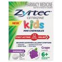 Zyrtec Kids Chewable Grape 5mg - 30 tablets thumbnail 1