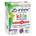 Zyrtec Kids Chewable Grape 5mg - 30 tablets thumbnail 8
