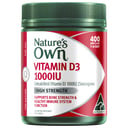 Nature's Own Vitamin D 1000IU - 400 capsules thumbnail 1