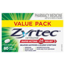 Zyrtec 10mg - 80 tablets thumbnail 1