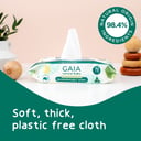 Gaia Biodegradable Water Wipes 70 wipes thumbnail 12