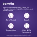 Sambucol Cold & Flu + Cough Medicated Liquid Center 24 Lozenges thumbnail 4