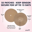 Glucology CGM Patches for Dexcom G6 Beige 25 pack thumbnail 5