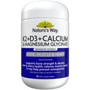 Nature's Way K2+ D3 + Calcium & Magnesium Glycinate 80 tablets thumbnail 1