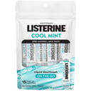 Listerine Liquid Mouthwash Sachets Cool Mint 15 pack thumbnail 1