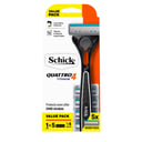 Schick Men's Quattro 4 Razor + 5 Refills 1 pack thumbnail 1