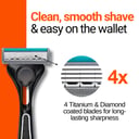 Schick Men's Quattro 4 Razor + 5 Refills 1 pack thumbnail 4