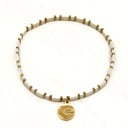 Love Lunamei Love Bracelet - Off White & Gold 1 each thumbnail 2