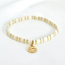 Love Lunamei Love Bracelet - Off White & Gold 1 each thumbnail 1