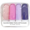 Wicked Sista Silicone Ribbed Travel Bottles 4 piece thumbnail 1