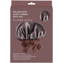 Wicked Sista Deluxe Satin Sleep Turban With Ties Mocca 1 each thumbnail 2