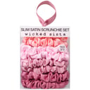 Wicked Sista Slim Satin Scrunchie Set Blush Rose 8 piece thumbnail 1