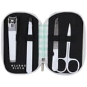 Wicked Sista Zipper Manicure Set Mint Gingham 4 piece thumbnail 2