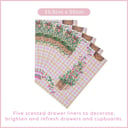 Heathcote & Ivory Sweet Pea Scented Drawer Liners 5 piece thumbnail 2