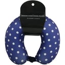 Wicked Sista Memory Foam Travel Pillow Denim Polka 1 each thumbnail 1