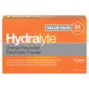 Hydralyte Electrolyte Powder Orange Flavoured Value pack 24 Sachets thumbnail 1