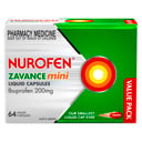 Nurofen Zavance Mini 64 liquid capsules thumbnail 6