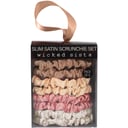 Wicked Sista Slim Satin Scrunchie Set Neutral 8 piece thumbnail 1