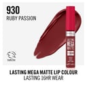 Rimmel Lasting Mega Matte Liquid Lipstick 930 Ruby Passion 7.4ml thumbnail 4