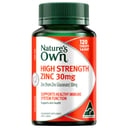 Nature's Own High Strength Zinc 30mg - 120 tablets thumbnail 1