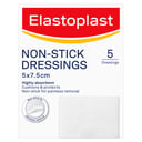 Elastoplast Non-Stick Dressings 5cm X 7.5cm White 5 pack thumbnail 1