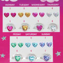 Pink Poppy 7 Day Stick On Earrings & Ring Set 1 each thumbnail 2