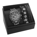 Men's Republic Watch Set With  Bracelets Gun Metal 4 piece thumbnail 2