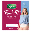 Depend Underwear RealFit Female Large 8 pack thumbnail 5