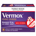Vermox Treatment For Threadworm Chocolate Flavoured Chewable 6 Tablets thumbnail 4