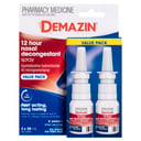 Demazin 12 Hour Decongestant Nasal Spray 20ml - 2 pack thumbnail 1