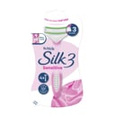 Schick Silk 3 Sensitive Disposable Razors 4 pack thumbnail 1