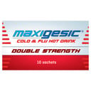 Maxigesic Cold & Flu Hot Drink Double Strength 1000mg/300mg - 10 sachets thumbnail 4