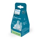 Avent Anti-Colic Silicone Teat Newborn 0M+ BPA Free 2 pack thumbnail 2