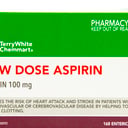 TerryWhite Chemmart Aspirin Low Dose 100mg - 168 tablets thumbnail 2