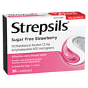 Strepsils Sugar Free Double Antibacterial Action Strawberry 36 lozenges thumbnail 3