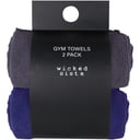 Wicked Sista Gym Towels Charcoal/Navy 2 pack thumbnail 1