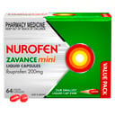 Nurofen Zavance Mini 64 liquid capsules thumbnail 10