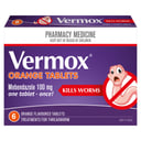 Vermox Treatment For Threadworm Orange Flavoured 6 Tablets thumbnail 4
