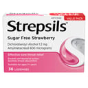 Strepsils Sugar Free Double Antibacterial Action Strawberry 36 lozenges thumbnail 6