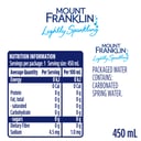 Mount Franklin Lightly Sparkling Water 450ml thumbnail 2